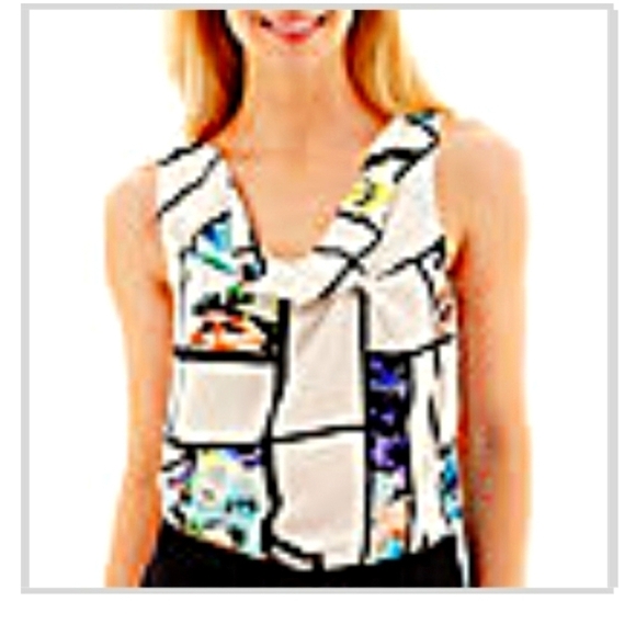 𝅺worthington Sleeveless Cowl Neck Blouse - Picture 1 of 6